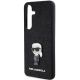 6. Etui Karl Lagerfeld Fixed Glitter Ikonik Logo Metal Pin na Samsung Galaxy S24+ - czarne