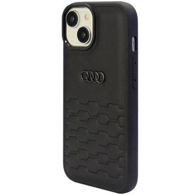 3. Etui Audi GT Synthetic Leather do iPhone 15 Plus - czarne