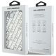 7. Etui Karl Lagerfeld IML Repeat Logo na iPhone 16e - srebrne