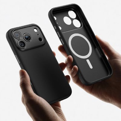 9. Etui AMAZINGTHING Glamour AllSkin na iPhone 18 Pro Max z osłoną aparatu kompatybilne z MagSafe - czarne