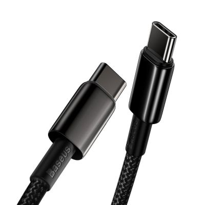 7. Kabel Baseus CATWJ-A01 USB-C - USB-C PD QC 100W 5A 480Mb/s 2m - czarny