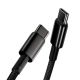 7. Kabel Baseus CATWJ-A01 USB-C - USB-C PD QC 100W 5A 480Mb/s 2m - czarny