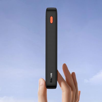 8. Powerbank Baseus Airpow 20W 20000mAh z kablem Baseus Simple Series USB-A - USB-C 50cm - czarny