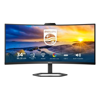 5. Philips | 34E1C5600HE/00 | 34 " | VA | 3440 x 1440 pikseli | 21:9 | 4 ms | 300 cd/m2 | Czarny | Ilość portów HDMI 1 | 100 Hz