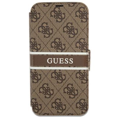 2. Guess GUBKP13L4GDBR iPhone 13 Pro / 13 6,1" brązowy/brown book 4G Stripe