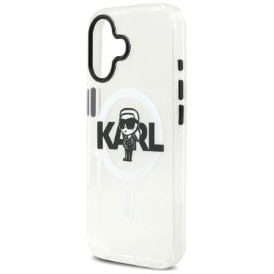 6. Etui Karl Lagerfeld IML Karl Sketch Logo MagSafe do iPhone 17 - przezroczyste
