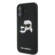 2. Etui Karl Lagerfeld Silicone nauble Heads Print MagSafe na iPhone 16 - czarne