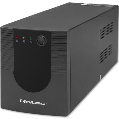 12. Qoltec 53777 zasilacz UPS Technologia line-interactive 2 kVA 1200 W 4 x gniazdo sieciowe