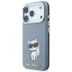 2. Etui Karl Lagerfeld Smooth Choupette Sketch MagSafe do iPhone 18 Pro / 17 Pro - jasnoniebieske