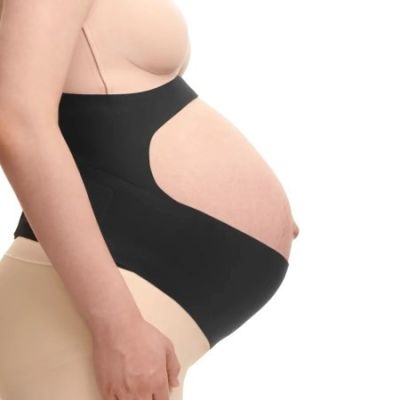 2. Momcozy Pregnancy Belly Band Czarny XL | Pas ciążowy |