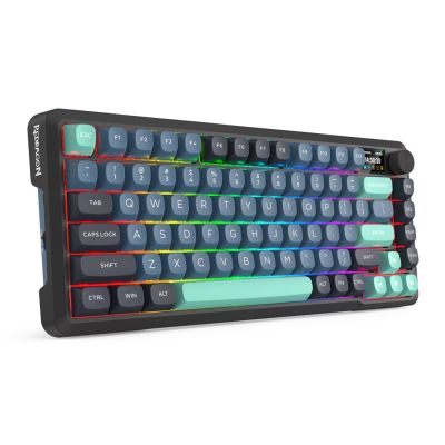 2. REDRAGON K724GBG-RGB-PRO Behemoth klawiatura USB + RF Wireless + Bluetooth Szary, Niebieski