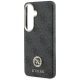 6. Etui Guess 4G Rhinestone Round Logo MagSafe na Samsung Galaxy S26+ - czarne