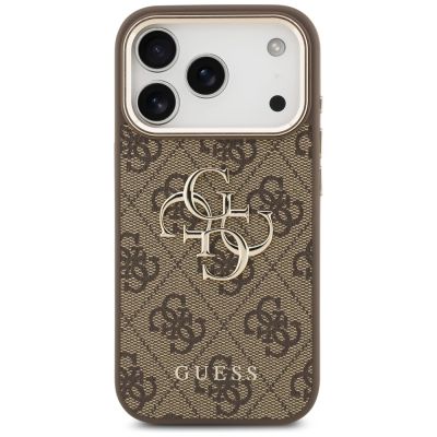 3. Etui Guess 4G Big 4G Classic Logo na iPhone 17 Pro Max / 18 Pro Max - brązowo-złote