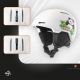 2. Kask narciarski Qunature 10130003005 z nausznikami snowboard Panda dla dzieci 54-58 cm - biały