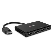 Lindy 38431 huby i koncentratory DisplayPort Czarny