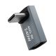 2. Przejściówka kątowa Wozinsky WPKF-01 USB-C - USB-C 40Gb/s 240W 8K OTG - szara