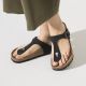 10. Japonki Birkenstock Gizeh Birko-Flor damskie Narrow Black na wąską stopę wegańskie czarne (1020487)