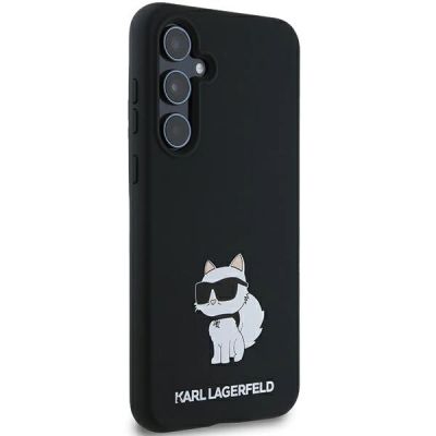 4. Etui Karl Lagerfeld Silicone Choupette na Samsung Galaxy A35 - czarne