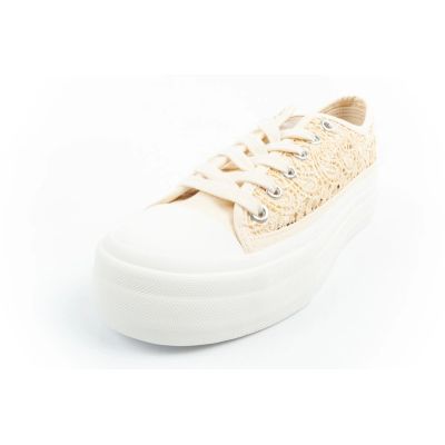 12. Lee Cooper buty sportowe damskie trampki koronkowe ażurowe platforma