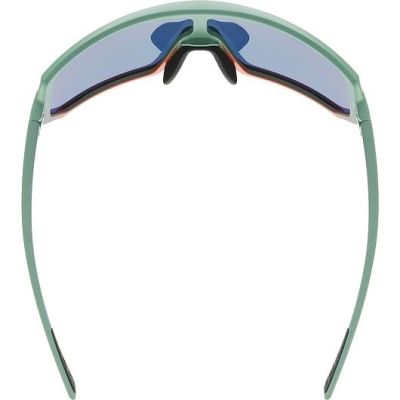 4. Uvex sportstyle 235 Okulary do wielu sportów Unisex Półobwódkowe Zielony, Czerwony
