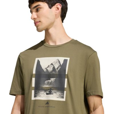 4. Koszulka męska adidas Outdoor Kayaking Graphic oliwkowa KB2540