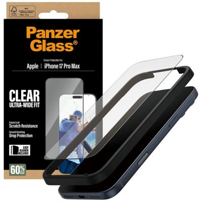 4. Szkło hartowane PanzerGlass Ultra-Wide Fit EasyAligner na iPhone 17 Pro Max