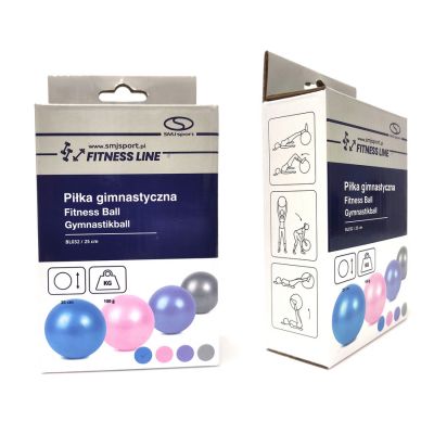 5. Piłka gimnastyczna pilates gumowa PVC BL032 25 cm HS-TNK-000009387