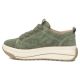 3. Skórzane sneakersy na platformie zielone Filippo  DP7959