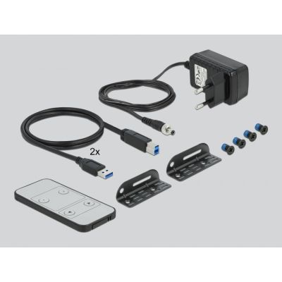 3. KVM Switch DisplayPort 1.4 8K z USB 3.0 i Audio - KVM / audio / USB switch - 2 porty