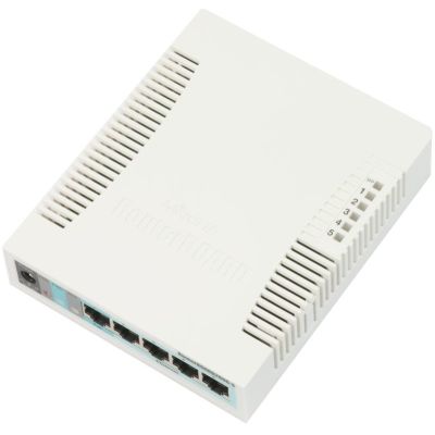 5. Router Mikrotik RB260GS Gigabit Ethernet (10/100/1000) Obsługa PoE Biały