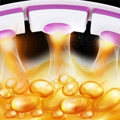 5. HHM17 HULA HOP WHITE/VIOLET Z MAGNESAMI I OBCIĄŻNIKIEM + LICZNIK HMS