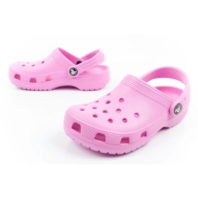 8. Crocs sandały chodaki dziecięce Classic modne różowe wygodne lekkie