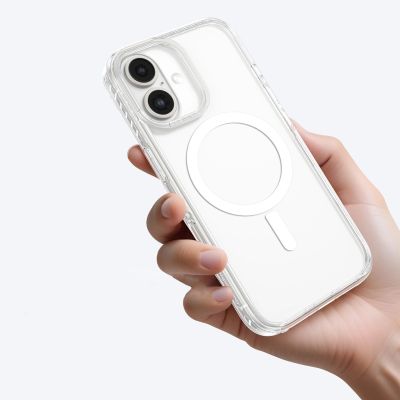 6. Etui silikonowe AMAZINGTHING Titan Pro Mag Case z pierścieniem magnetycznym do iPhone 16 - przezroczyste