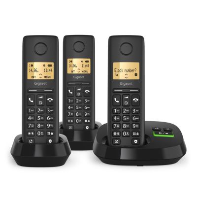 3. Telefon bezprzewodowy Gigaset PURE 100 AM Trio z AB Int.Ware