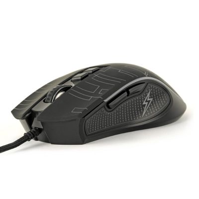 8. GEMBIRD GAMINGOWA MYSZ Z PODŚWIETLENIEM RGB USB, CZARNA