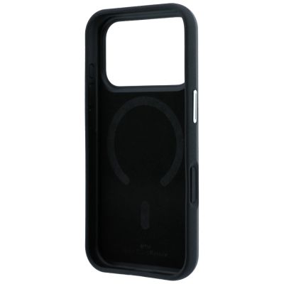 7. Etui BMW Sign Inclined Deboss Letters MagSafe na iPhone 17 Pro Max / 18 Pro Max - szare