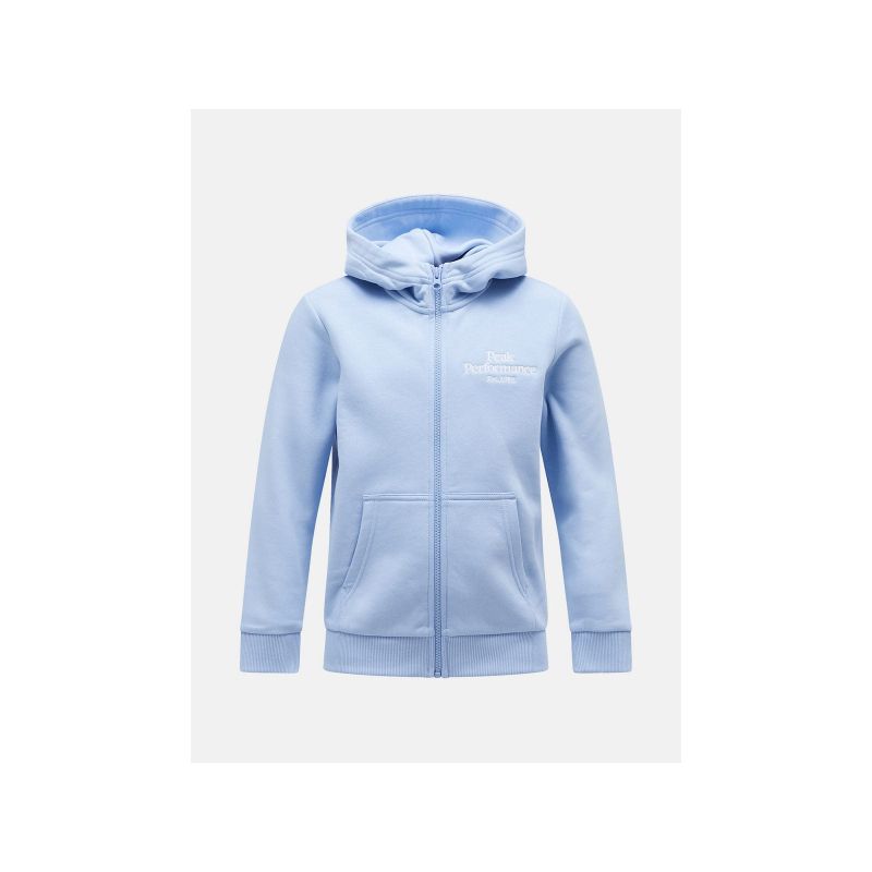 Bluza Peak Performance Jr Original Zip Hood niebieski