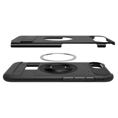 7. Etui Spigen Slim Armor MagSafe na iPhone 16e / 17e- czarne
