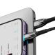 10. Baseus Glimmer Series kabel USB-A - Lightning 480Mb/s 2.4A 2m czarny