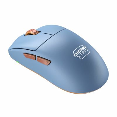 4. Mysz CHERRY XTRFY M68 bezprzewodowa, niebieska mysz bezprzewodowa
