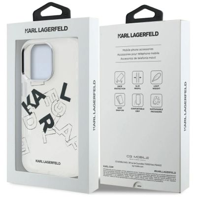 8. Etui Karl Lagerfeld IML Sketched Graphic na iPhone 16 Pro - przezroczyste