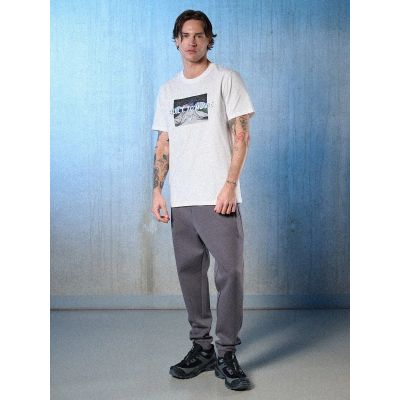 8. T-shirt regular z nadrukiem męski 4F 4FRSS26TTSHM3658-10S