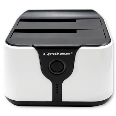 12. QOLTEC STACJA DOKUJĄCA DO DYSKÓW HDD SSD 2.5" 3.5" | SATA III | USB 3.0 | SUPER SPEED 5GB/S | Z FUNKCJĄ KLONOWANIA OFFLINE