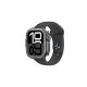 Etui metalowe AMAZINGTHING Titan Pro na Apple Watch 11 46mm aluminiowe - czarne
