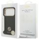 8. Etui Guess Grained Strass Logo MagSafe na iPhone 17 Pro - czarne