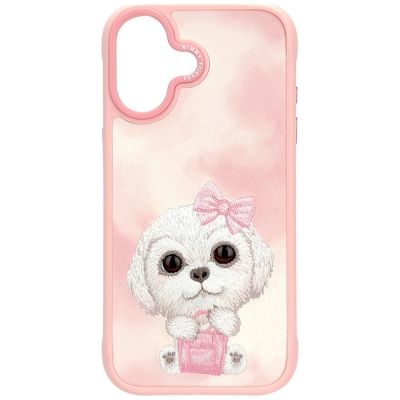 3. Etui Nimmy Big Eyed Pet 2.0 Dog do iPhone 17 - różowe