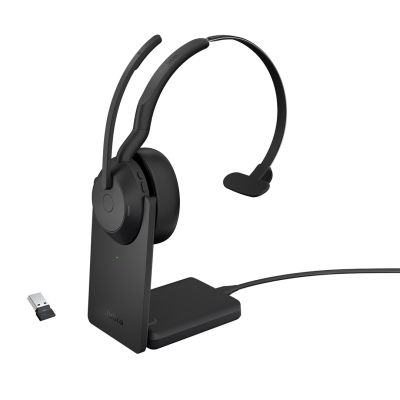 2. Jabra 25599-889-989 słuchawki/zestaw słuchawkowy Przewodowy i Bezprzewodowy Opaska na głowę Biuro/centrum telefoniczne Bluetooth Podstawka do ładowania Czarny