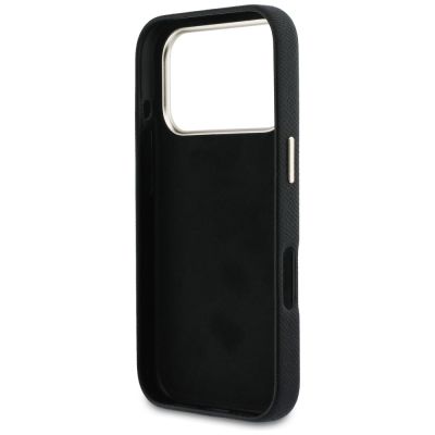 7. Etui Guess FW Resin Logo na iPhone 17 Pro - czarne