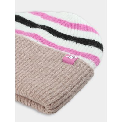 2. Czapka beanie dziewczęca 4F 4FJWAW25ACAPF646-90S