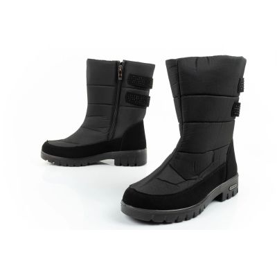 8. Progress buty zimowe śniegowce botki damskie ocieplane modne na zamek